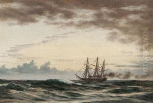 Angfartyg Till Havs by Carl Emil Baagoe