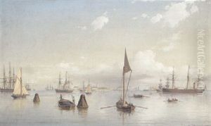 Parti Af Kjobenhavns Rhed Set Fra Tolboden by Carl Emil Baagoe