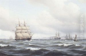 Stiv Merseilskuling I Kattegat Ud For Kullen by Carl Emil Baagoe