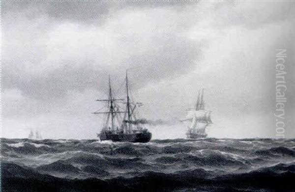 A Steamship And Other Shipping - view 1