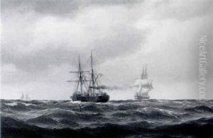A Steamship And Other Shipping