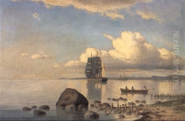 Sejlskibet 'snekkersten' En Stille Formiddag I Sundet - view 1