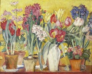 Blumen Auf Der Fensterbrustung by Anna Babberger-Tobler