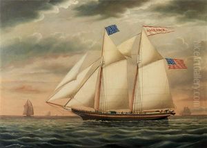 The Schooner Race Rock Outward Bound by James Gardner Babbidge