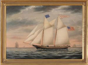Schooner Race Rock by James Gardner Babbidge