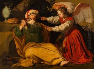 Elia And The Angel On Mount Horeb (i Kings 19:5-6)