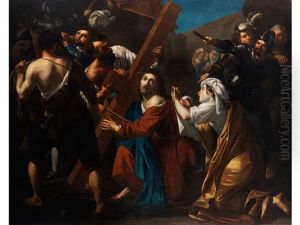 Kreuztragung Christi Und Die Heilige Veronika (collab. W/workshop) by Dirck Van Baburen