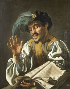 A Young Man Singing