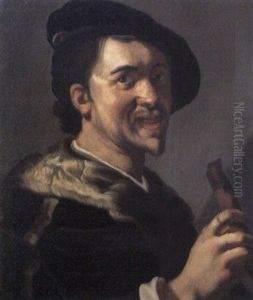 Le Joueur De Flute by Dirck Van Baburen