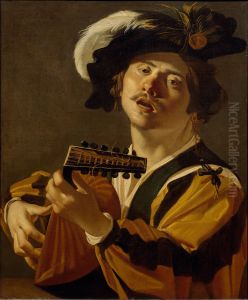 The Lute Player by Dirck Van Baburen