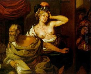 Phryne Und Xenokrates by Dirck Van Baburen