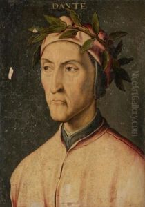 Portrait De Dante Alighieri by Francesco Ubertini Bacchiacca II