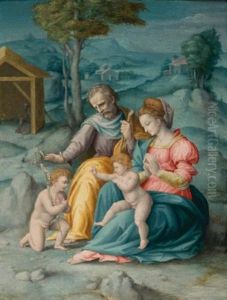 The Holy Family With The Infant Saint John The Baptist The Holy Family With The Infant Saint John The Baptist