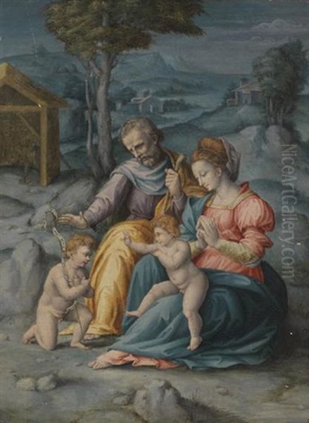 Sainte Famille Avec Saint Jean Baptiste - view 1