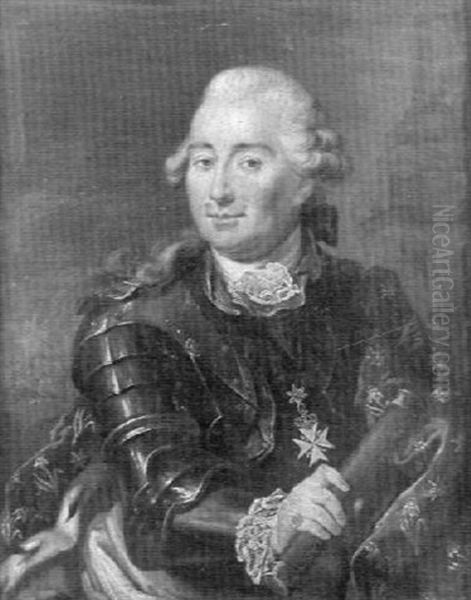 Portrait De Militaire Portant L'ordre De Malte - view 1