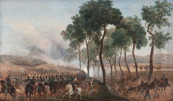 Camp De Compiegne Lors De La Presentation D'helene De Mecklembourg Schewerin A L'armee A L'occasion Du Mariage Du Duc D'orleans - view 1