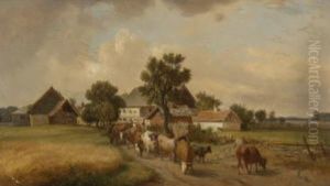 Austrieb Der Herde by Alois Bach