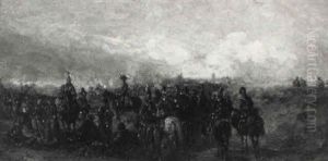Preusische Truppen Mit Kaiser Wilhelm I.