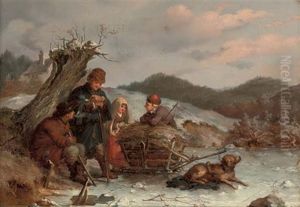 A Rest On The Way, Summer (+ A Rest On The Way, Winter; Pair) by Guido Bach