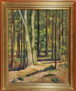 Waldinneres Im Sonnenlicht by Paul Bach