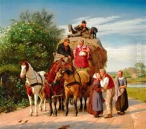 A Hauler On His Way To The Capital Is Picking Up A Passenger