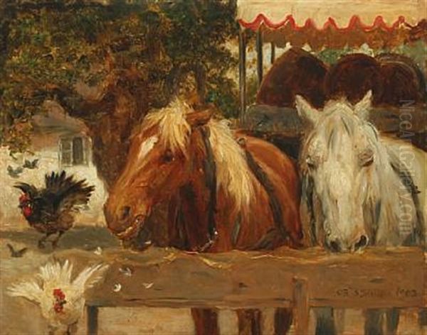 Horses And Bear Wagon - view 1