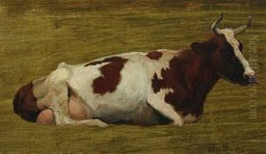 Cow In The Field by Otto Bache