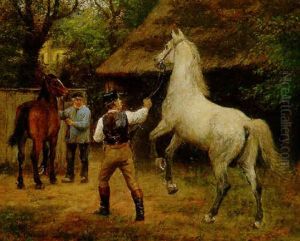 Covering A Mare by Otto Bache