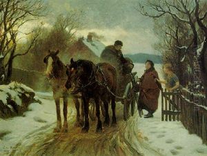 A Wagon Preparing For Departure