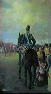 Troppeparade Pa Faelleden by Otto Bache
