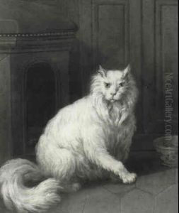 Cat Near A Niche And A Chinese Bowl