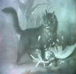 A Cat Taking A Rock Dove