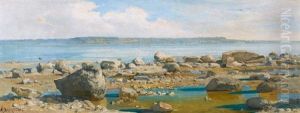 Plage De Marin En Dessous De La Falaise