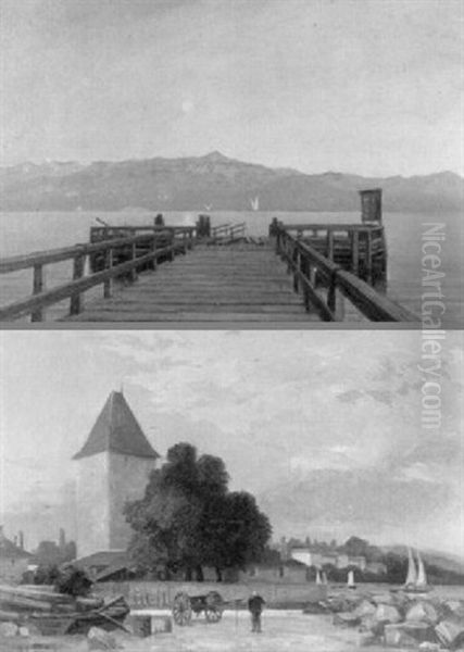 Ansicht Vom Neuenburgersee - view 1