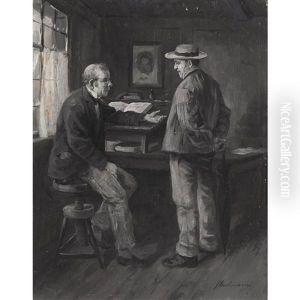 Interieurszene Nach Jeremias Gotthelf