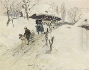Schneetreiben Im Entlebuch by Hans Bachmann