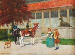 Afternoon Horse Riding by Emmanuel Bachrach-Baree