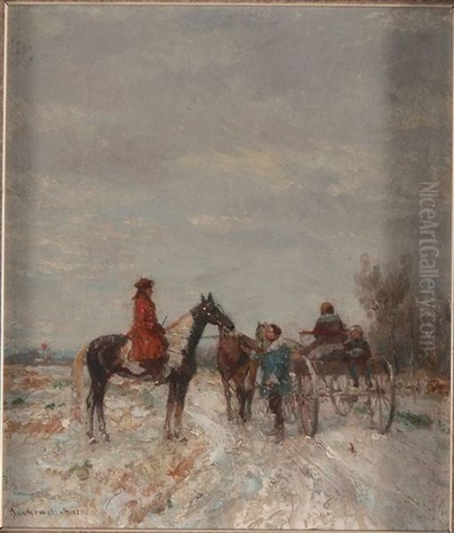 Reiter Im Winter - view 1