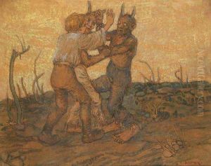 Honza And Devils by Rudolf Adamek
