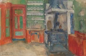 Kjokkenet, Einabu I Foldalen by Harriet Backer