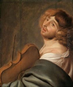 Der Violinspieler, Allegorie Des Gehors by Jacob Adriaensz de Backer