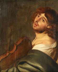 Musikant Mit Einer Viola by Jacob Adriaensz de Backer