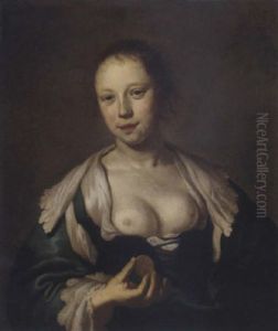 The Sense Of Touch: A Courtesan Holding A Coin