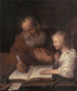 Saint Matthew And The Angel by Jacob Adriaensz de Backer