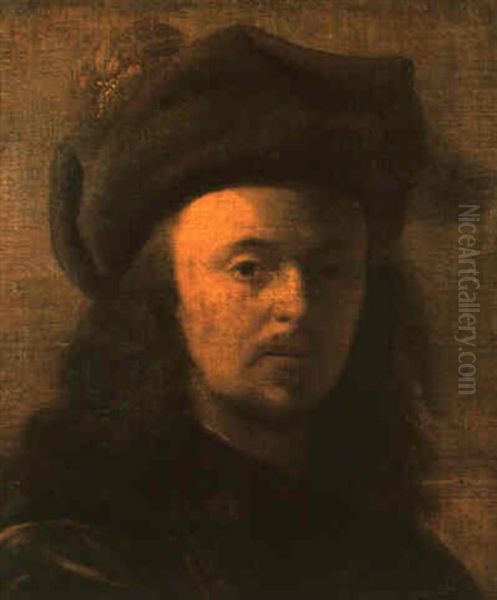 Portrait Of A Man Wearing A Red Turban - view 1