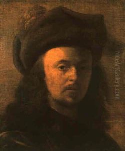 Portrait Of A Man Wearing A Red Turban by Jacob Adriaensz de Backer