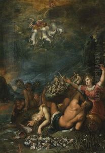 Der Sturz Des Phaeton by Jacob De Backer