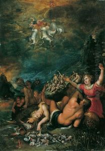 Der Sturz Des Phaeton (nach Ovid, Met., Lib. Ii, P. 38ff.) by Jacob De Backer