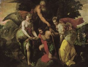 An Allegory Of The Burden Of Old Age by Jacob De Backer