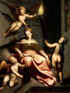 An Allegory Of Wisdom (in Collab. With Artist's Studio) by Jacob De Backer